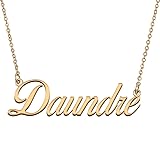 HUAN XUN Customized Custom Simple Any Name Necklace