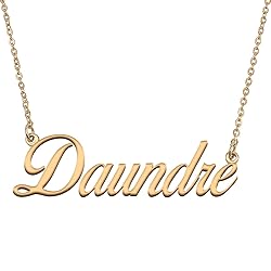 HUAN XUN Customized Custom Simple Any Name Necklace