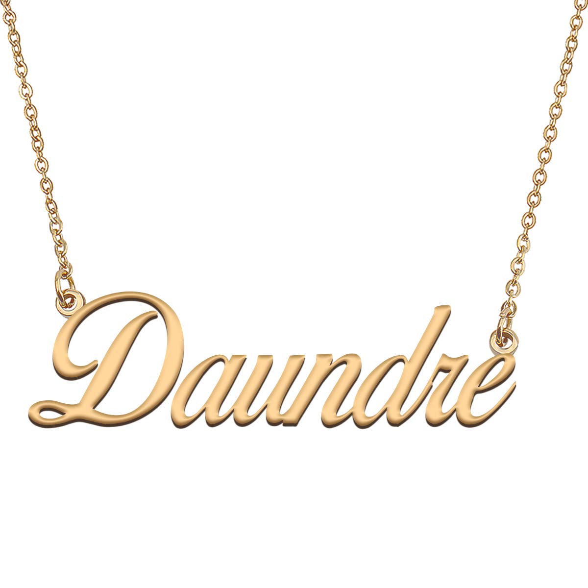 HUAN XUN Customized Custom Simple Any Name Necklace