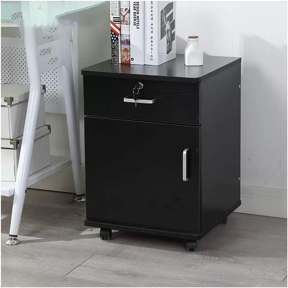 Amazon Com Z File Storage Cabinets Vertical Office Bookcase File Cabinet Lock File Cabinet 3 Layer Drawer Type Mobile Solid Wood File Cabinet Office Household Storage Cabinet Storage And Storage Cabinet Office Products