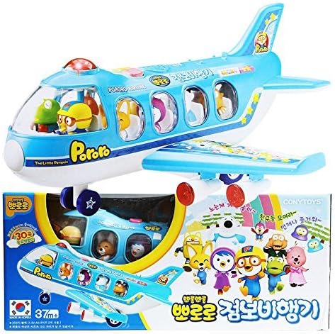 Pororo and friends melody light jumbo airplane toy Korea animation [parallel import goods]