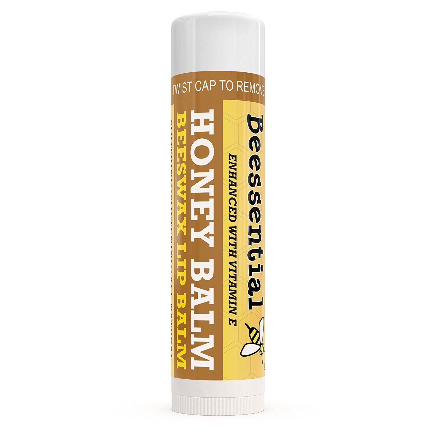 Beessential Natural Bulk Lip Balm 18 Pack For Men, Women, and Children. Great for Gifts, Showers, More (Honey) : Beauty