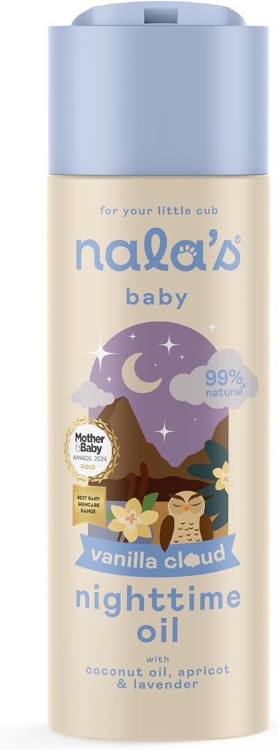 Nala's Baby Nighttime Oil Vanilla Cloud 200ml 99% Natural Paediatrician