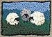 Harrisville Designs Friendly Loom Sheep Rug Hooking Kit with Wool Yarn, Weaving Crafts for Kids Age 8 and up