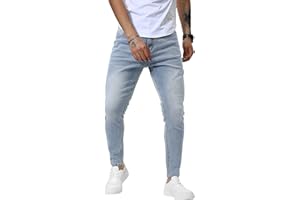 Linvich Mens Skinny Jeans Stretchy Slim Fit Tapered Denim Jeans Distressed Elastic Comfy Jean Pants