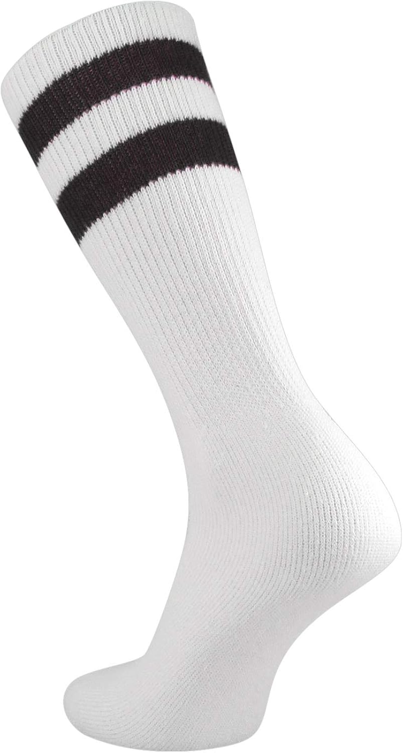 TCK Retro 2 Stripe Crew Socks Amazon.co.uk Clothing