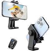 Victiv Phone Tripod Mount with Wireless Remote, Fits Any Smartphone, Rotates Vertical and Horizontal, Universal Mount 360 iPhone Tripod Mount Adapter