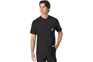 Carhartt Mens Scrub Top, Black, Medium