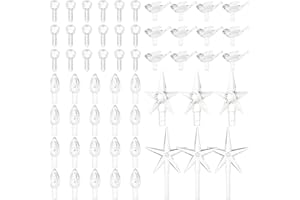 Riakrum 186 Pcs Valentine Ceramic Tree Replacement Bulb Christmas Tree Ornaments Lights Valentines Decorations(Clear Color,Classic)