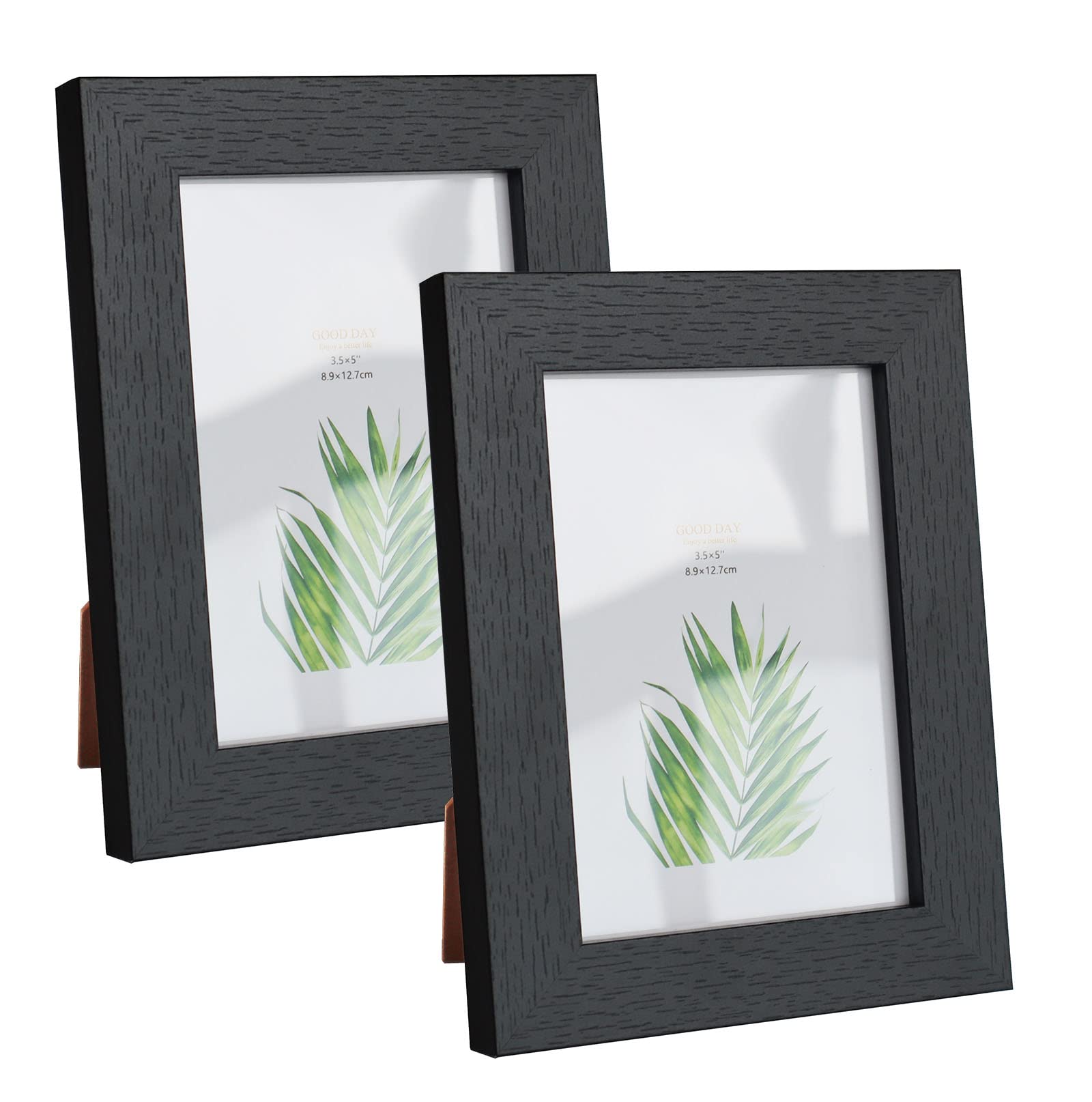 Photo 1 of Mochose Frame for 3.5x5 inch Photo Black Frame MDF Picture Frame 2 Pack for Tabletop and Wall