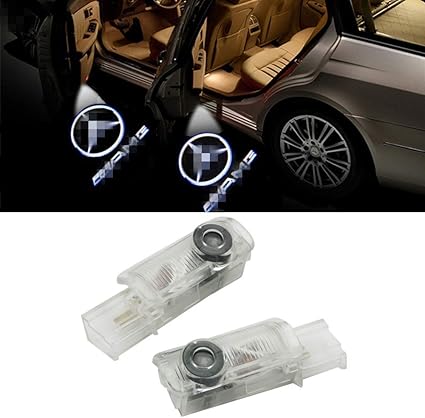 QJZoncuji Coche Logo LED Proyector luces puerta, 2 PC Coche LED ...