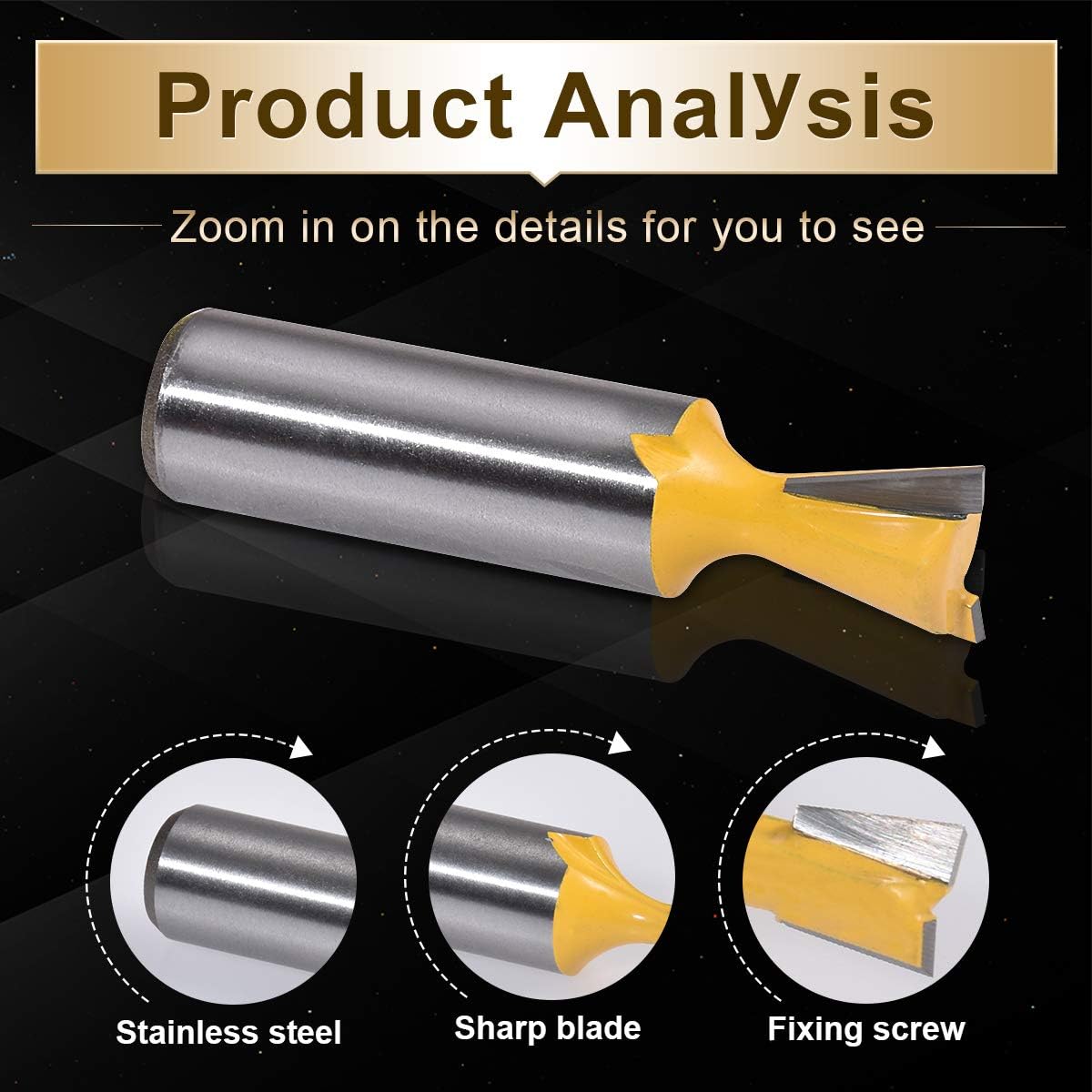 KATUR Dovetail Joint Router Bit - Image 5