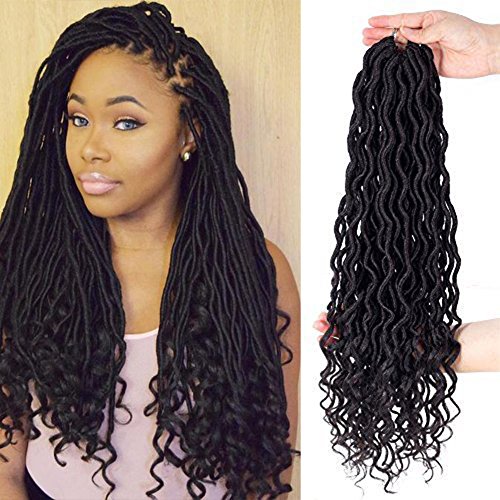 3pcs Lot 20 Goddess Faux Locs Deep Curly Faux Locs Crochet Twist