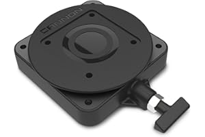 Cannon 2207003 Low-Profile Swivel Downrigger Mounting Base, Black Composite