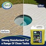 JOVS Sodium Hypochlorite 14-15% 10 Litre Cleaner - Brick Driveway Patio view 4
