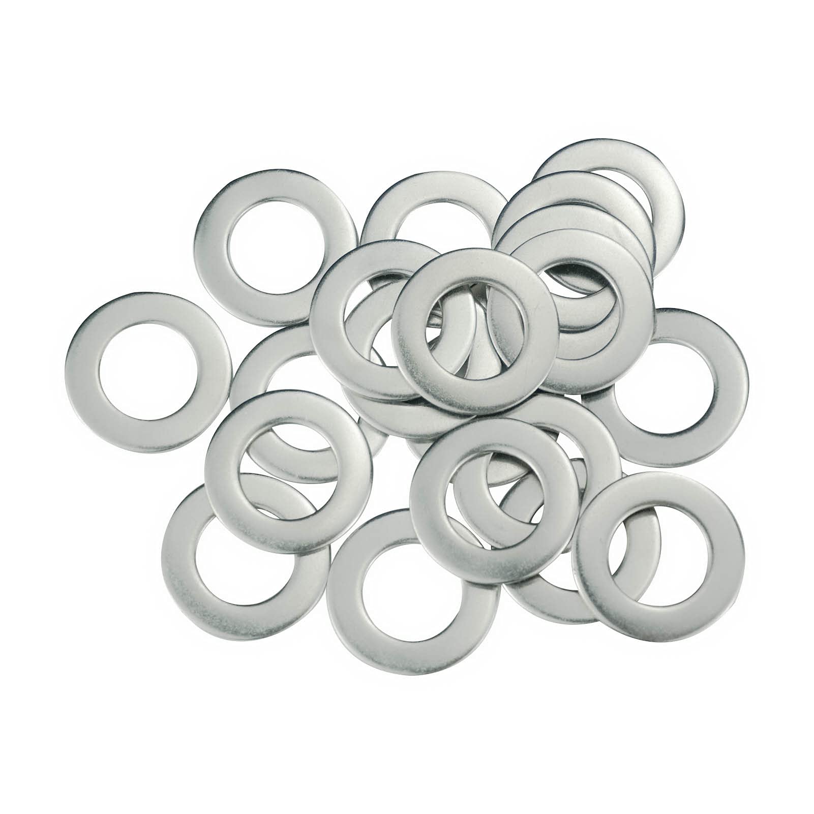 M16 Washers, M16 x 30mm (Pack of 20) Penny Washers, A2 304 Stainless Steel Washer, Flat Repair Washer, Large Metal Plain Round Chrome for Screws & Bolts