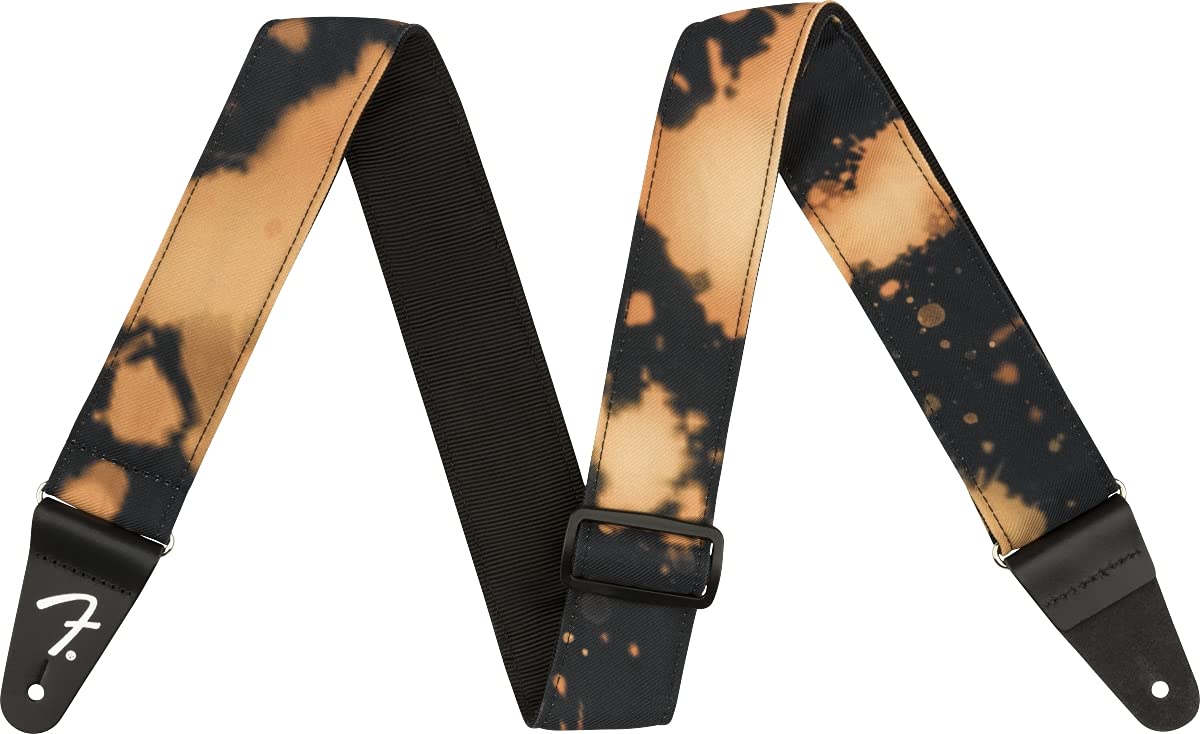 Fender® Tie Dye Acid Wash Strap Nylon Guitar Strap 5 cm Black