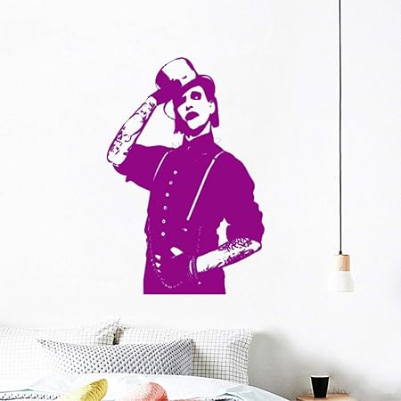 xingbuxin Tatuajes de Pared Marilyn Manson Rock Music Star Poster ...