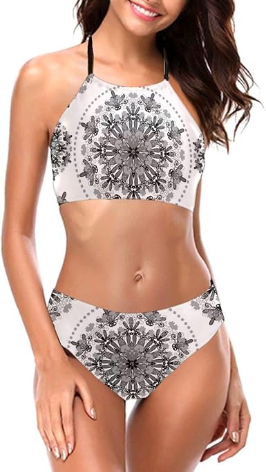 black bandana swimsuit