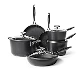 Scanpan Pro SB+ 10-Piece Cookware Set, Black