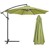 PRTECY 10 FT 6/8 Rib Umbrella Canopy Replacement Outdoor Market Patio Table Umbrella Strong and Thicck Canopy Cover for Backyard Garden Courtyard Swimming Pool Lawn (Canopy ONLY)