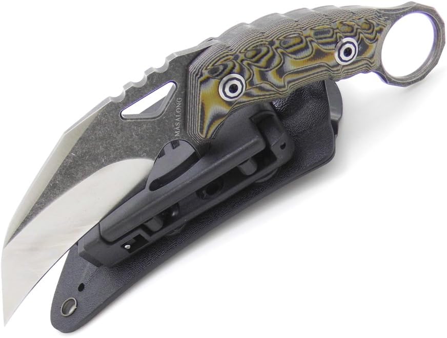 MASALONG Ghostly Claw Outdoor Camping Tactical Karambit Martial Claws Knife M121