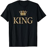 King Gold Crown Birthday T-Shirt T-Shirt