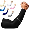 Arm Sleeves for Men Women Work 1 Pair UV Sun Protection UPF Long Sleeves Tattoo Cover Up Sleeves to Cover Arm Sleeves Cooling