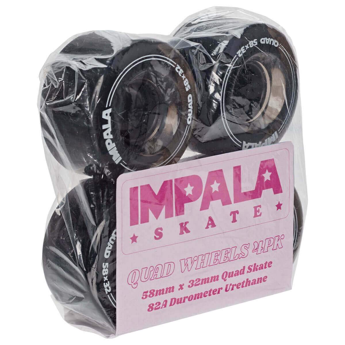 4 PACK WHEELS IMPALA (Black)