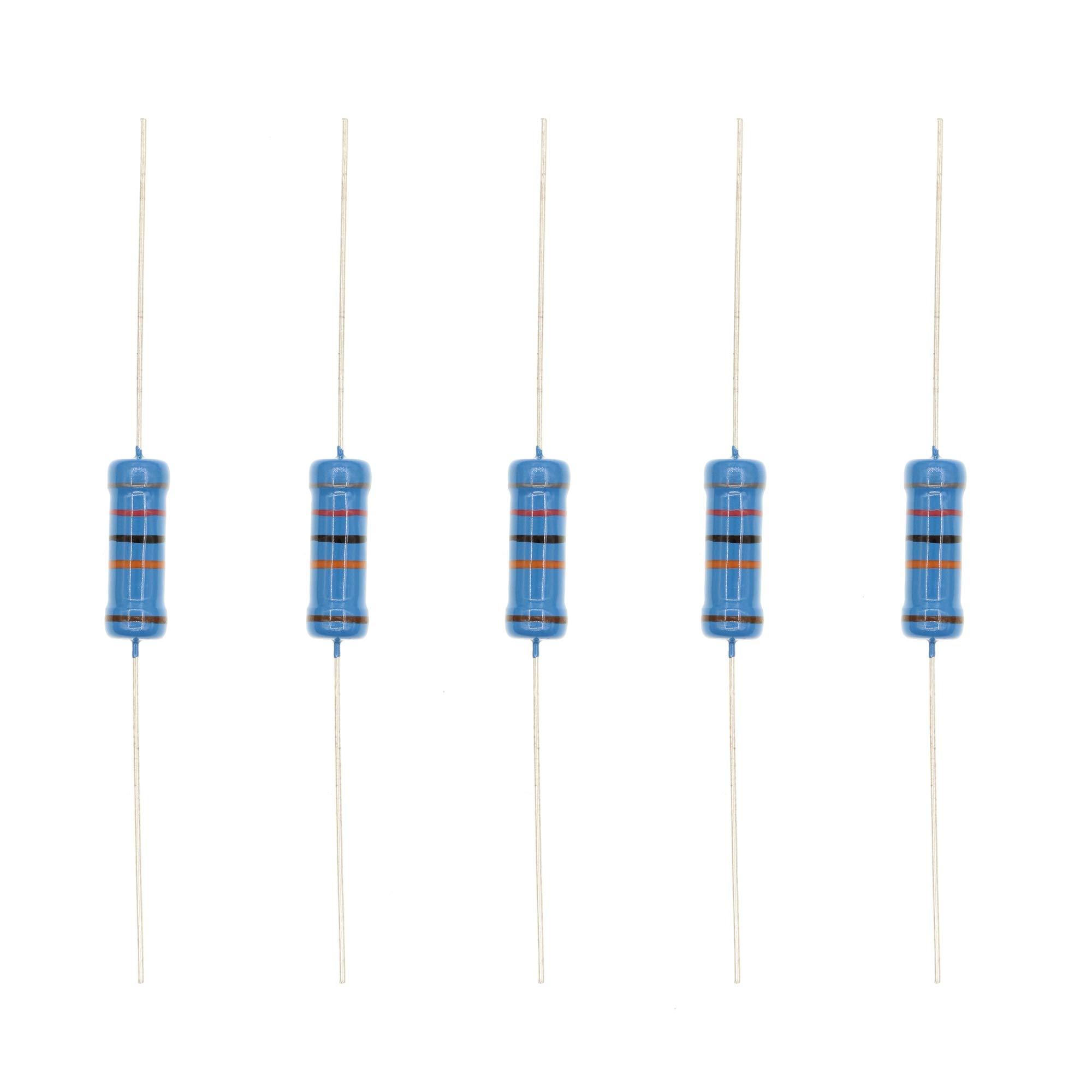 HUABAN 20PCS 3W 3 Watts 820K Ohm 1% Metal Film Resistor