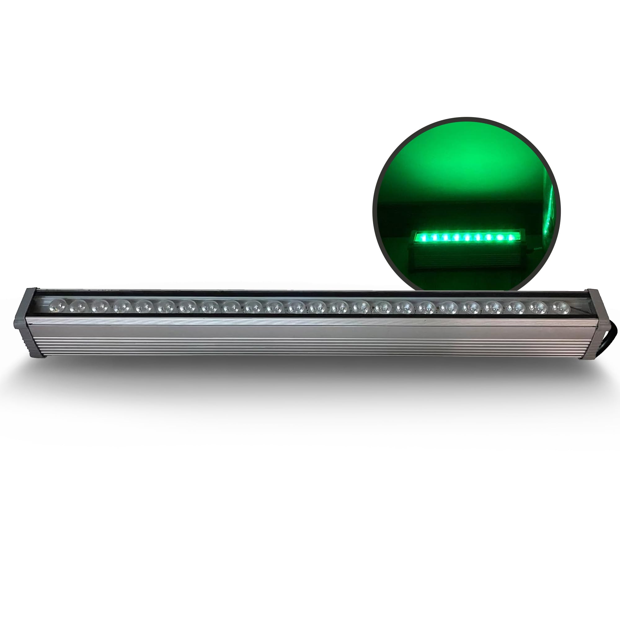 LedRica Indoor and Outdoor Lights, Modern Garden and Wall Lights, Weather-Resistant Indoor and Outdoor Wall Lights, Wall Washers with IP65 Waterproof Driver, Includes Hardware, Green, 24 Watts