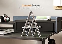 Claiks Standing Desk with Drawers, Stand Up