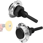 BLSGBUIDING Arbor Mandrel for Drill, 1/4" Shank, 1/2" Thread, 2 Pack | For buffing and polishing wheels with 1/2" center holes; serrated washers secure wheels up to 3/4" thick