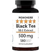 MONOHERB Black Tea Extract 500 mg - 180 Capsules