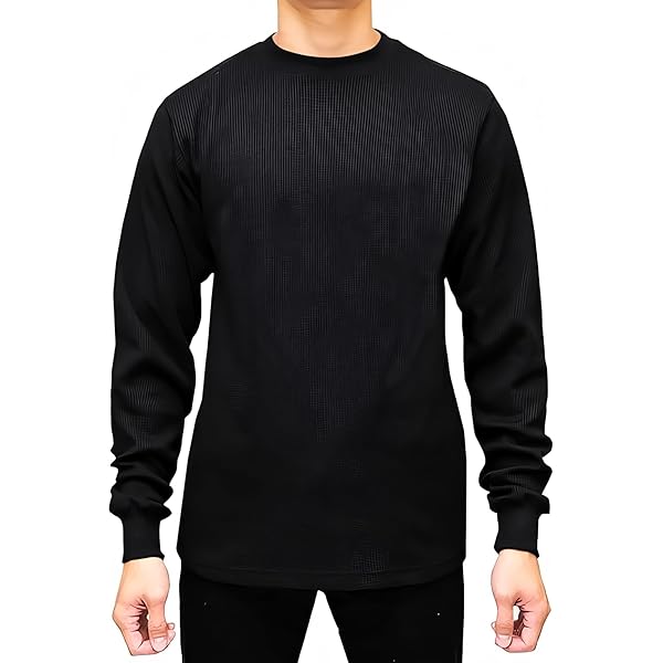【即完売】THERMAL SHIRT BLACK feels. Styllion Thermal Shirt Regular - TCLS (Medium, Black) at Amazon