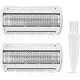 2 Pack BRL140 Replacement Shaver Foil Head Compatible with Philips Women's Electric Shaver BRL140 BRL130 Wet and Dry