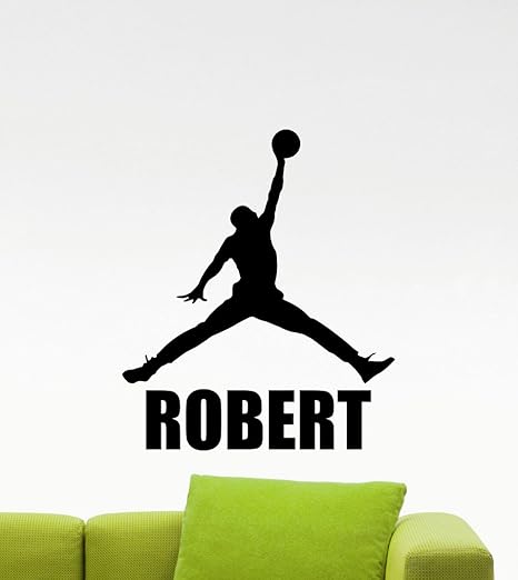 Amazon.com: Personalizado Air Jordan calcomanía decorativo ...
