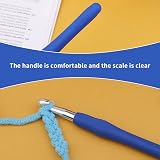 SUVSOON 9.0mm Crochet Hook Ergonomic Soft Handle Lightweight view 5