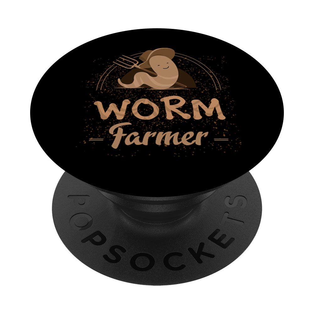 Worm Farmer Vermiculture Gardening Farming Compost PopSockets Swappable PopGrip