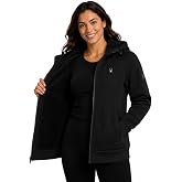 Spyder Womens Sherpa Fleece Jacket - Waffle Knit Heavyweight Full Zip Hoodi | Warm Thermal Sweatshirt, Cozy Soft Outerwear for Layering, Commutes, and Cold-Weather Everyday Wear