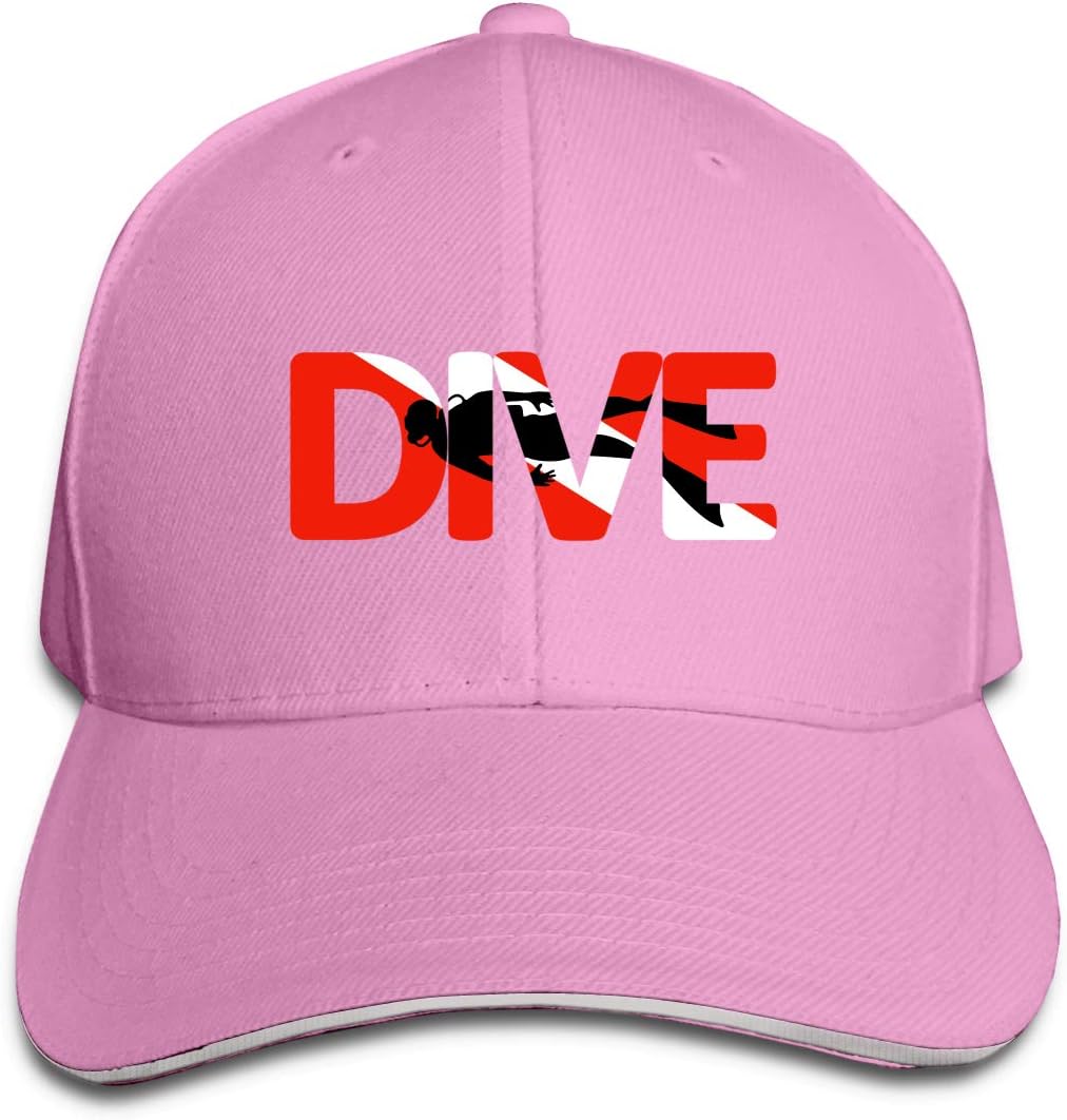 WFIRE Adult Baseball Caps Scuba Dive Custom Adjustable Sandwich Cap