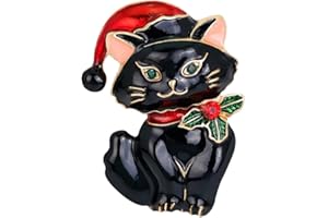 COADIPRESS Christmas Brooch Pins for Women Girls Dainty Rhinestone Christmas Brooch Christmass Tree Snowflake Bell Reindeer Brooches Multi-Colored Xmas Enamel Pins Holiday Party Gift