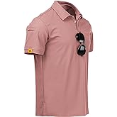 ZITY Mens Polo Shirt Short Sleeve Sports Tactical T-Shirt Athletic Golf Polos Daily Casual Stylish Collared Shirts for Men