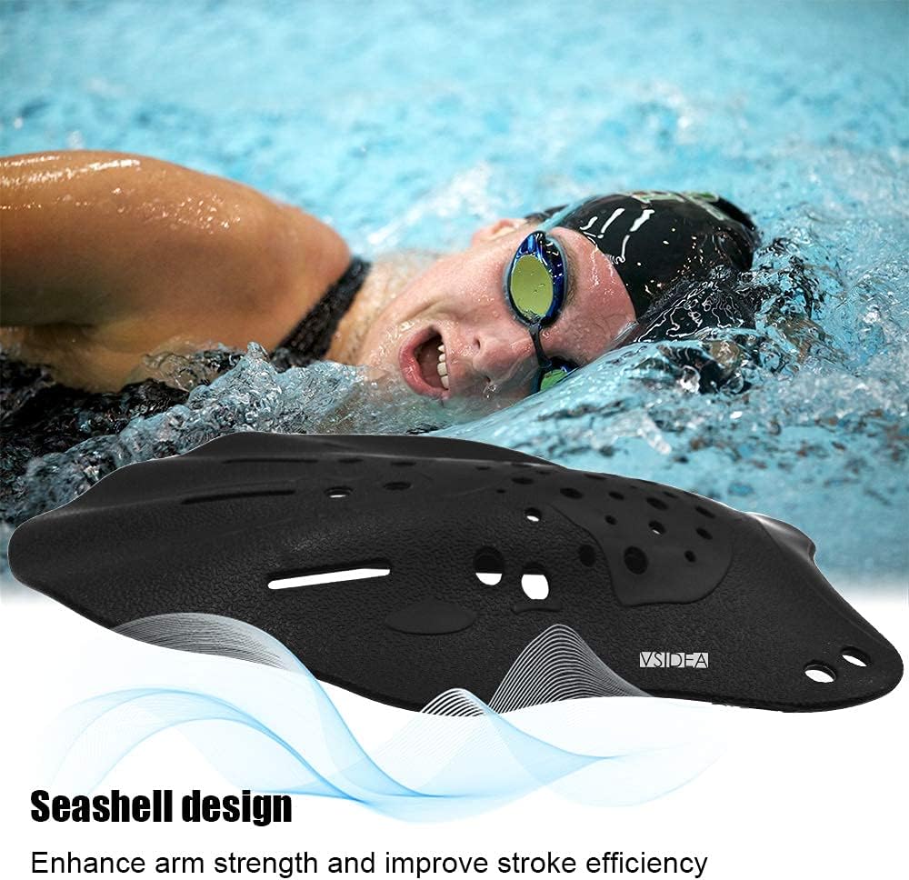 Vsidea Contoured Swim Hand Paddles with Silicone Ear Plugs and Nose Clip, Professional for Swimming Trainning Exercise : Sports & Outdoors