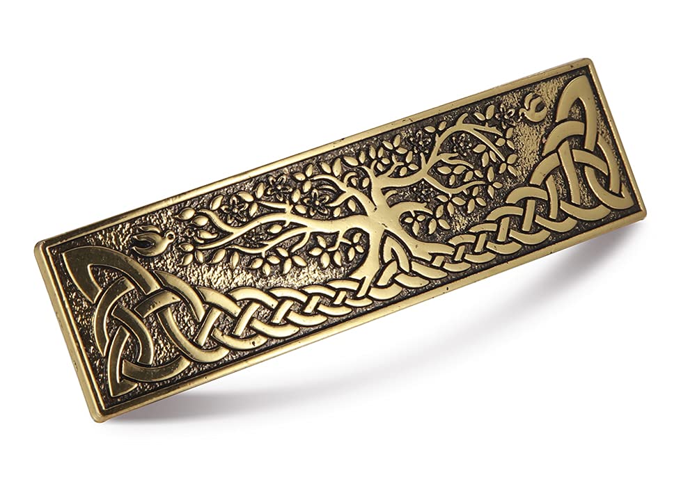 KKJOY Metal Celtic Knot Barrettes Vintage Tree of Life Hair Clips Hand Crafted Spring Clip Hair Pin Headpieces Wedding Bridal Hair Accessories for Women Girls
