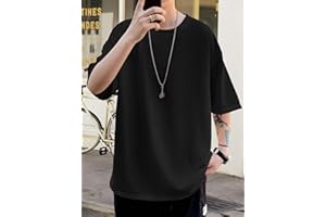 Men's Basic Casual Crew Neck T-Shirts Soft Comfortable Short Sleeve Spring Summer