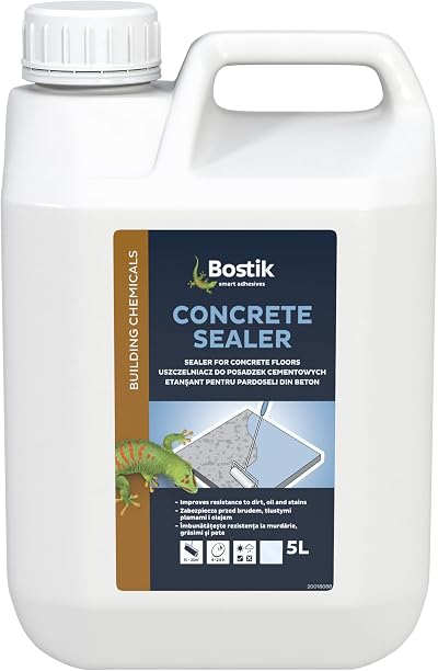 Bostik Concrete Sealer 5L Quick Drying Clear Water Based Floor Sealer