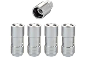 McGard 24210 Chrome Cone Seat Wheel Locks (M14 x 1.5 Thread Size) - Set of 4