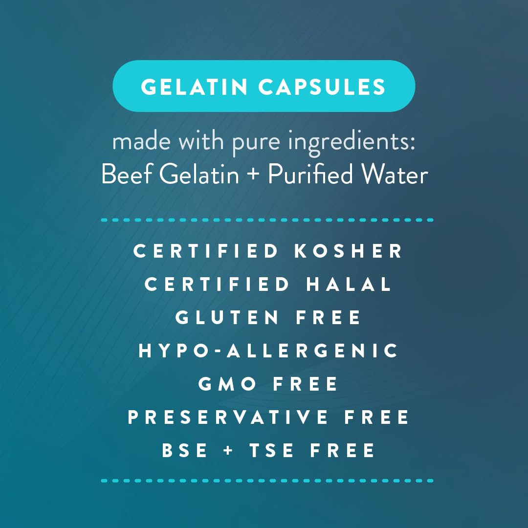 PureCaps USA Size 0 Empty Gelatin Capsules - 5,000 Count, Clear, Non-GMO