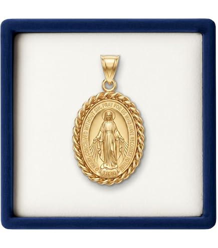 その他 Gold Medal Women's and Men's Designs Amazon.com: FB JEWELS Solid 18K Yellow Gold Our Lady Of Perpetual